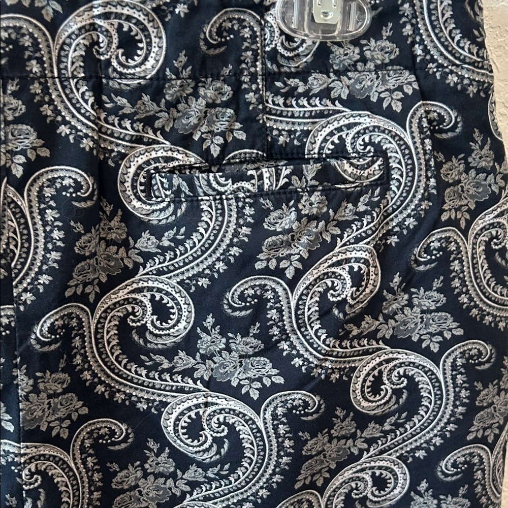 J. Crew Navy Paisley Women's Shorts - Picture 6 of 11